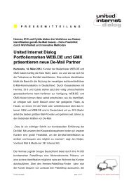 Download dieser Pressemitteilung - United Internet Media