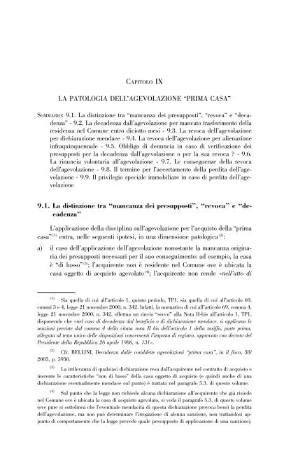 La patologia dell'agevolazione "prima casa" - Notaio-Busani.It