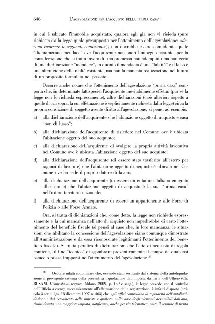 La patologia dell'agevolazione "prima casa" - Notaio-Busani.It