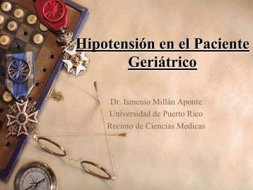 Hipotensión en el Paciente Geriátrico