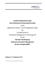 StudienprÃ¼fungsordnung - Provadis School of International ...