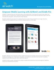 AirWatch for Kindle Fire