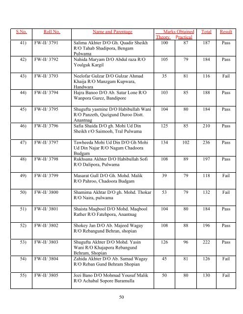 office of the preseident j&k state medical faculty - Department of ...