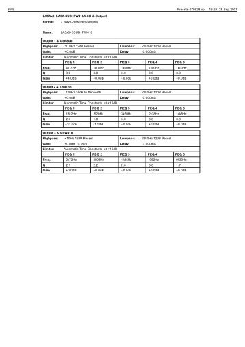 LA5Ax8 LA5A-Sub PW418A PDF-Download - Coda Audio