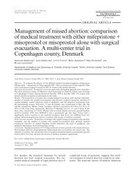 Management of missed abortion: comparison of ... - Lidegaard.dk