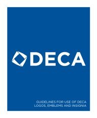 GUIDELINES FOR USE OF DECA LOGOS, EMBLEMS AND INSIGNIA