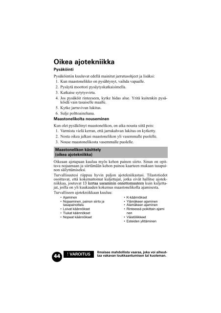 Lataa pdf-tiedosto - Arctic Cat