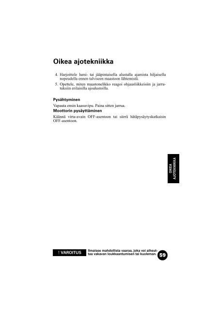 Lataa pdf-tiedosto - Arctic Cat