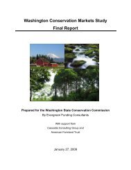 Washington Conservation Markets Study Final Report - American ...