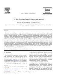 The Simile visual modelling environment - Simulistics