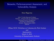Networks, Performancement Assessment, and Vulnerability Analysis