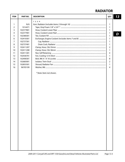 2009-2011 Carryall 295 / XRT 1550 - Mobilicab