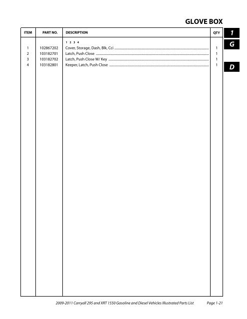 2009-2011 Carryall 295 / XRT 1550 - Mobilicab