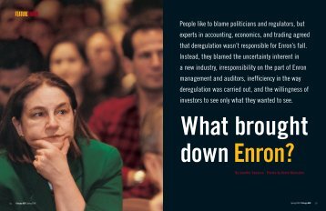 What Brought Down Enron? - The University of Chicago Booth ...