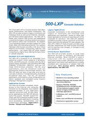 500-LXP Console Solution - Visara International