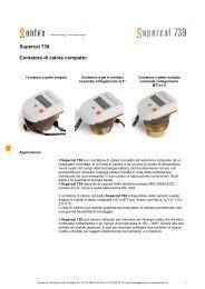 Scheda Tecnica Supercal 739 - Contabilizzazione del calore