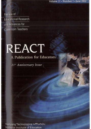 react - NIE Digital Repository - National Institute of Education