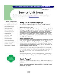 Service Unit News - Girl Scouts of Minnesota and Wisconsin Lakes ...