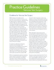 Varicose Vein Surgery Guidelines - American College of Phlebology