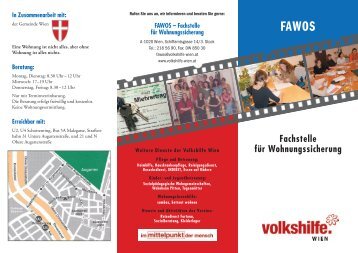 FAWOS â Fachstelle fÃ¼r Wohnungssicherung - bei der Volkshilfe Wien