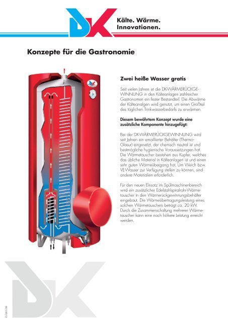Kälte. Wärme. Innovationen. - DK-Kälteanlagen GmbH