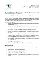 Int. Stellenausschreibung med. SD 01'13 EXTERN - Fachklinik Aukrug