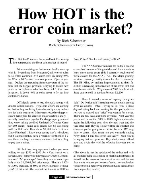 Issue 12 - Mint Error News Magazine
