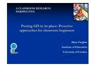 Putting GIS in its place: Proactive approaches for classroom beginners
