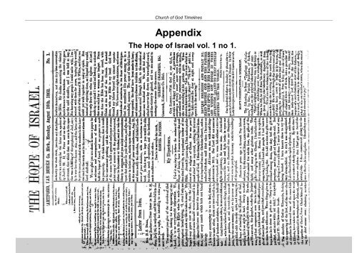 CHURCH OF GOD TIMELINES - Origin of Nations