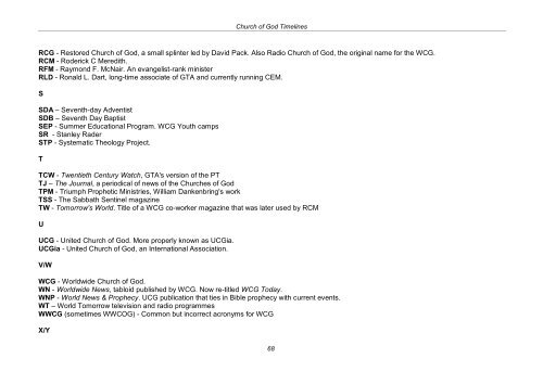 CHURCH OF GOD TIMELINES - Origin of Nations