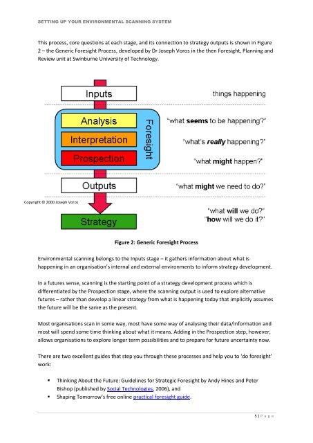 Environmental Scanning - Thinking Futures