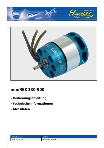 miniREX 330-900 - PB-Modelisme