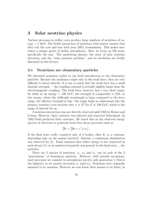 Lecture Notes for Astronomy 321, W 2004 1 Stellar Energy ...