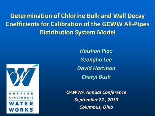 Wall Decay Coefficients - Ohiowater.org