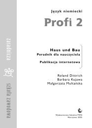 Profi 2. Poradnik dla nauczyciela. Haus und Bau - Wydawnictwo ...