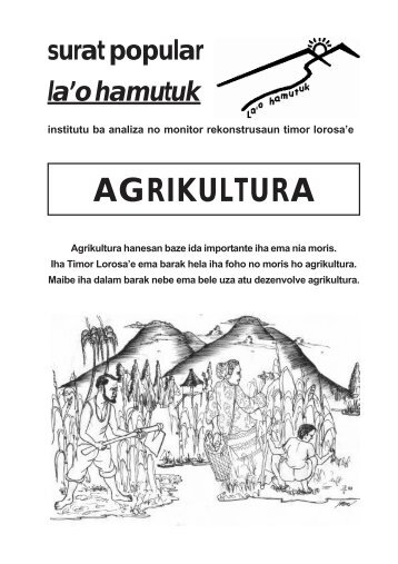 AGRIKULTURA - La'o Hamutuk