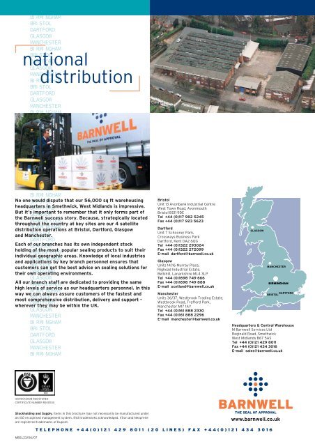 Rotary Shaft Seals - M Barnwell Services Ltd