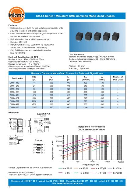 Selection Guide - Nuvotem Talema