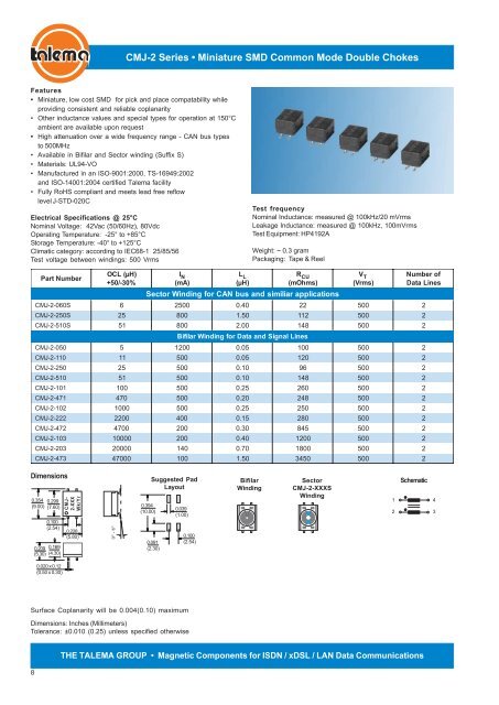 Selection Guide - Nuvotem Talema