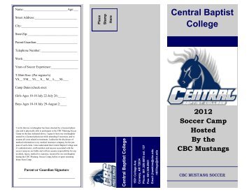 CBC Soccer Camp 2012 - Central Baptist College