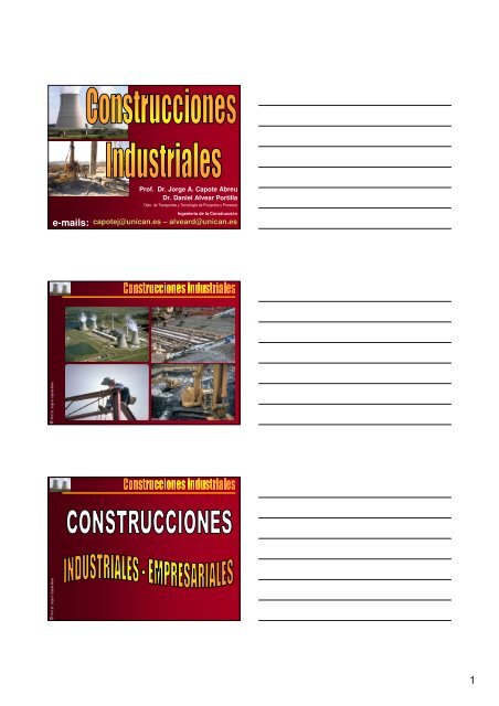 Construcciones Industriales - Universidad de Cantabria