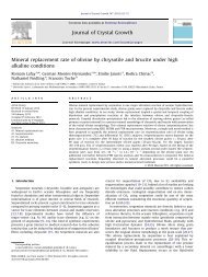 Mineral replacement rate of olivine by chrysotile and brucite under ...
