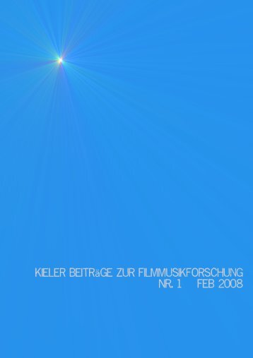 Kieler Beiträge zur Filmmusikforschung, 1, 2008 / 3