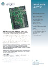 System Controller eMAX-EP1502 - MAXxess Systems Inc.