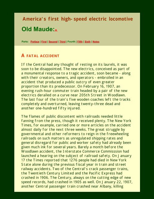 Old Maude, Preface - Virtual Railroader