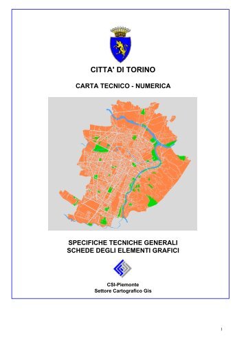 Carta tecnico numerica della CittÃ  di Torino - CSI-Piemonte