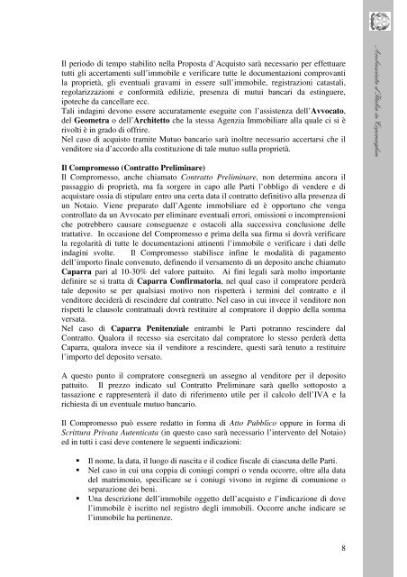 guida pratica all'acquisto di immobili in italia 2010 - Ambasciata d'Italia