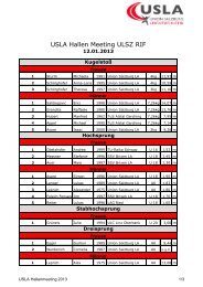 Ergebnis - Union Salzburg Leichtathletik