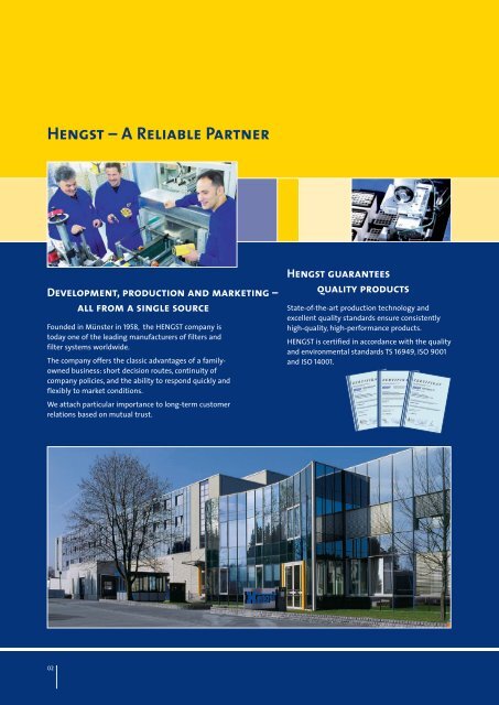 Innovative Industrial Filtration - Hengst GmbH & Co. KG