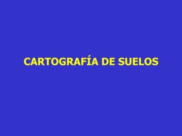 CARTOGRAFÃA DE SUELOS